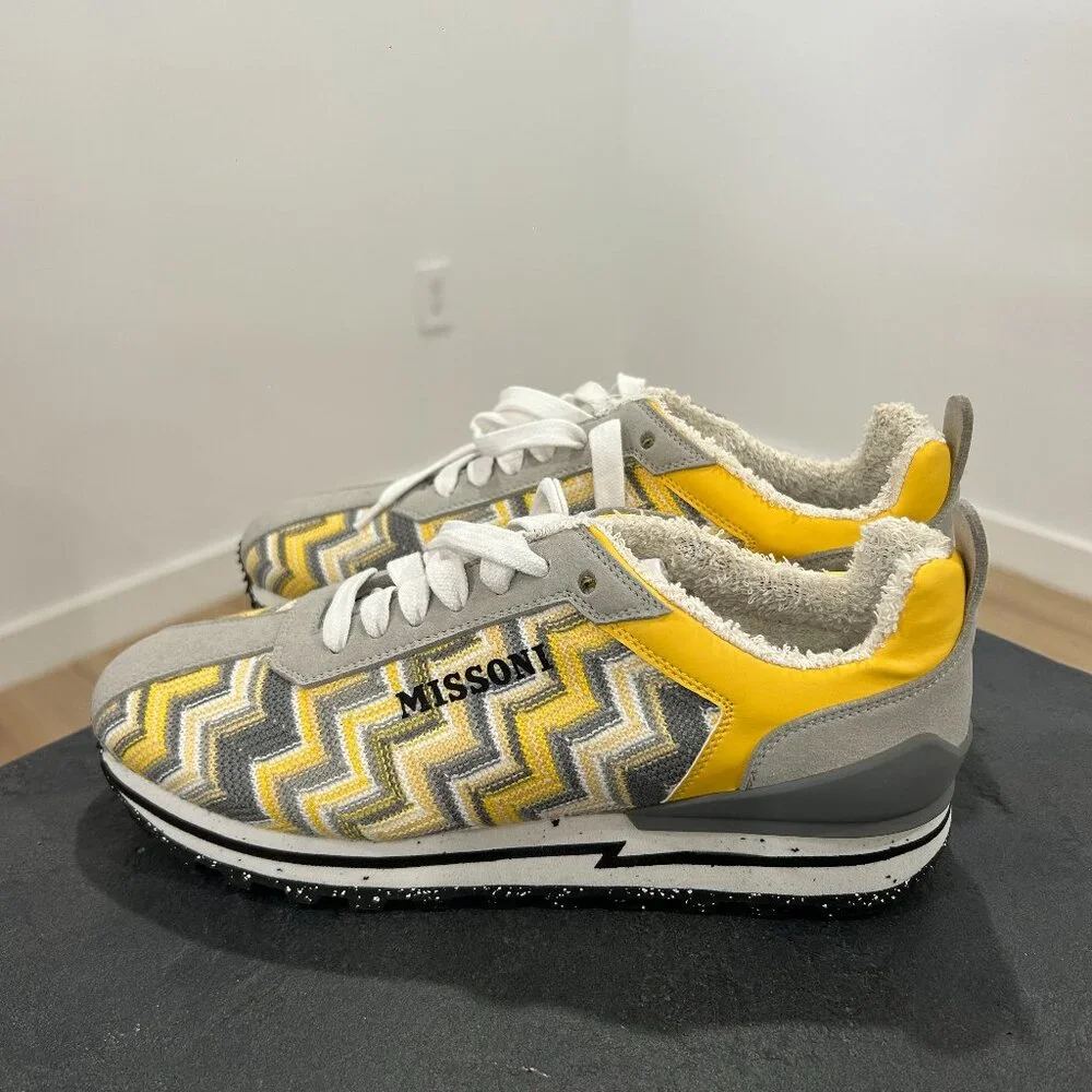 Missoni White/Yellow Shimirun Sneaker (Size 37) BRAND NEW - Picture 1 of 5